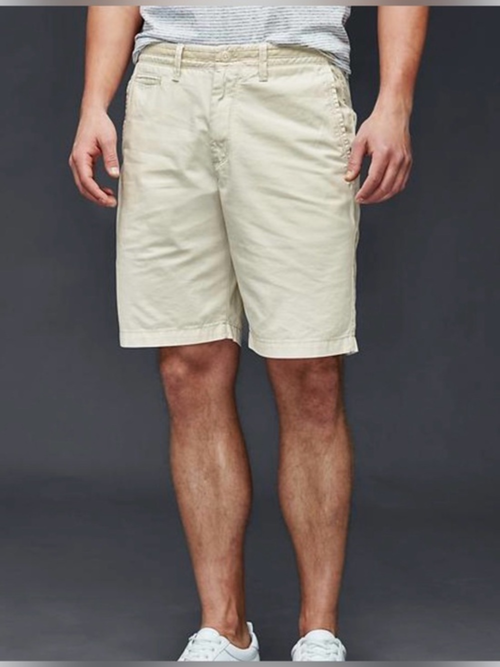 GAP GapFlex 10” Vintage Wash Chino Shorts Khaki Size 38 NWT 178661